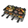 Plancha de asar bourgini gourmette raclette grill plus 1400w 8 personas 23x42cm 2