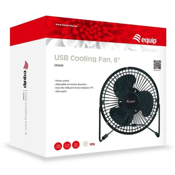 Ventilador de refrigeracion equip life 6pulgadas usb M 3