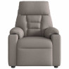 Sillón reclinable de masaje eléctrico tela gris taupe 5