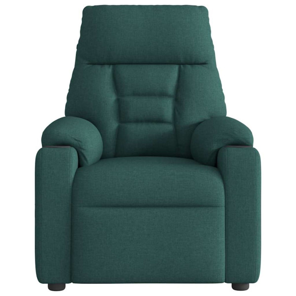 Sillón de masaje reclinable de tela verde oscuro M 3