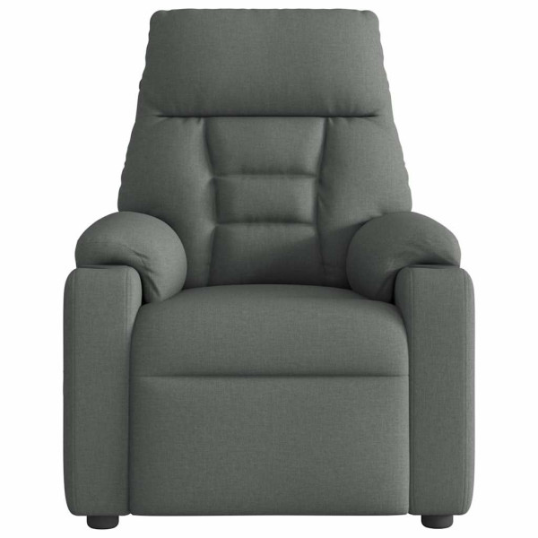 Sillón de masaje reclinable de tela gris oscuro M 3
