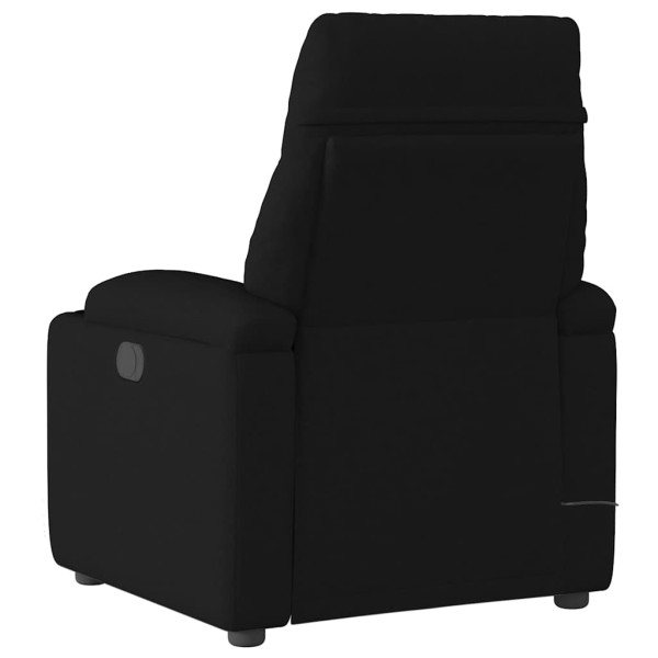 Poltrona de massagens reclinável tecido preto M 5