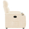 Sillón reclinable tela de microfibra beige 4