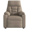 Sillón reclinable tela de microfibra gris taupe 3