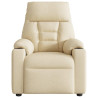 Sillón reclinable de masaje eléctrico tela color crema 5