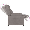 Sillón reclinable de tela gris taupe 5