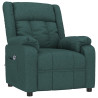 Sillón reclinable eléctrico tela verde oscuro 3