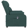 Sillón reclinable eléctrico tela verde oscuro 5