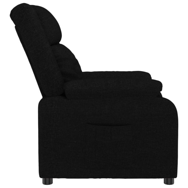Sillón reclinable de tela negro M 4