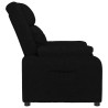 Sillón reclinable de tela negro 4