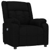 Sillón reclinable eléctrico de tela negro 3