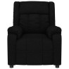 Sillón reclinable eléctrico de tela negro 4