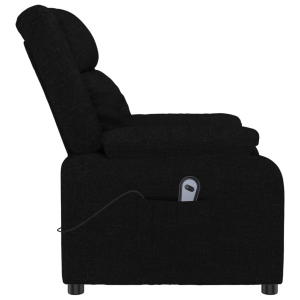 Sillón reclinable eléctrico de tela negro M 5