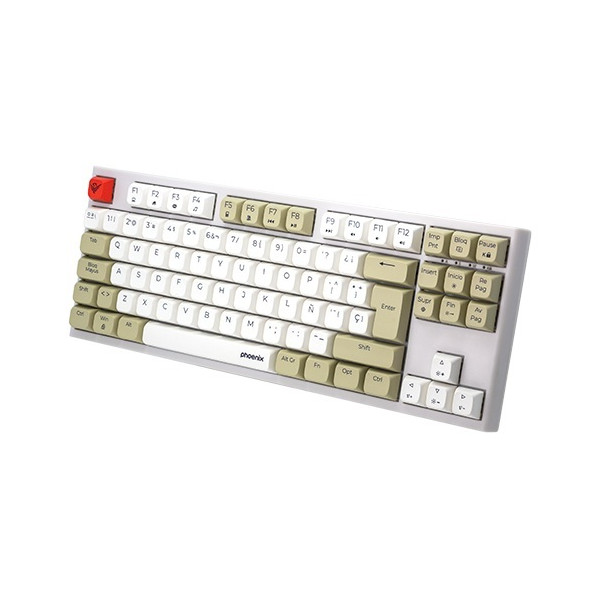 Teclado gaming royal pbt mecanico blanco M 2