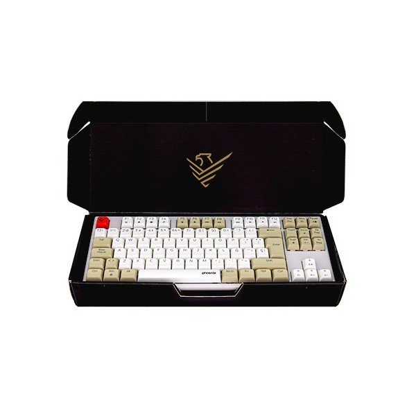 Teclado gaming royal pbt mecanico blanco M 3