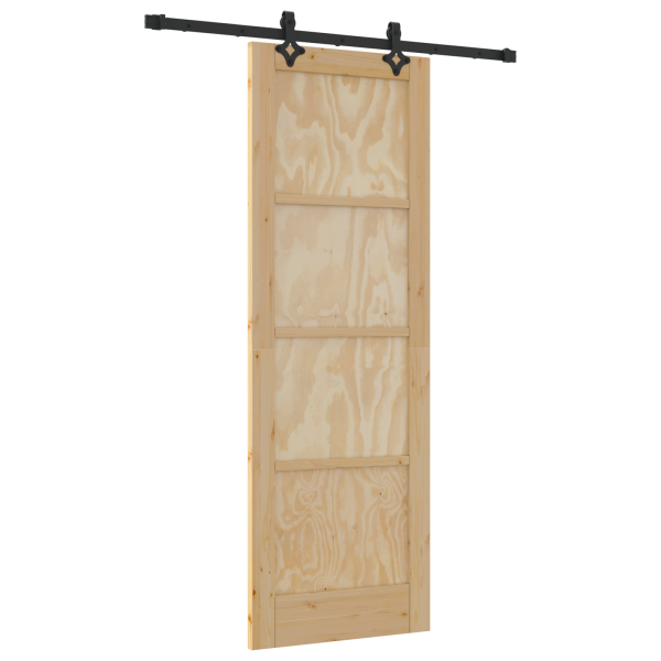 Puerta Deslizante  con Juego de Accesorios 'ORKDAL'Madera Sólida de Pino. Puerta Interior  'ORKDAL'73.5x211x4 cm Madera Sólida d M 2