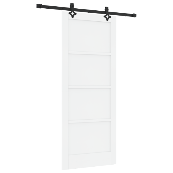 Porta Deslizante com Conjunto de Hardware 'ORKDAL'Branca Madeira Sólida de Pinheiro M 2