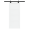 Puerta Deslizante con Set de Hardware 'ORKDAL'Madera Sólida de Pino Blanca 4