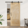 Puerta deslizante  con juego de herrajes 'ORKDAL'Madera Sólida de Pino. Puerta interior  'ORKDAL'86x211x4 cm Madera Sólida de Pi 1