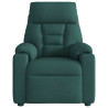 Sillón reclinable de masaje eléctrico tela verde oscuro 5