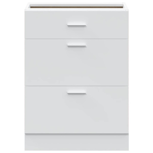 Mueble bajo de cocina “Lyon” de madera de ingeniería blanco M 4