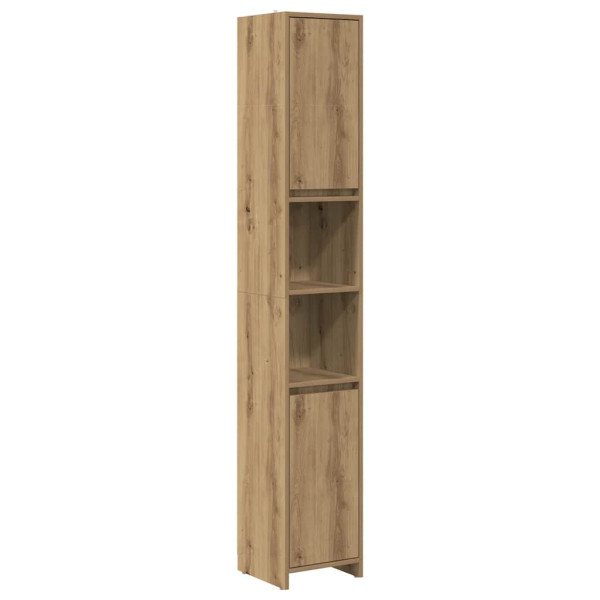Juego de muebles baño 3 piezas madera ingeniería roble artisan M 4