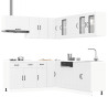 Mueble de cocina Kalmar blanco 11 piezas madera contrachapada 1