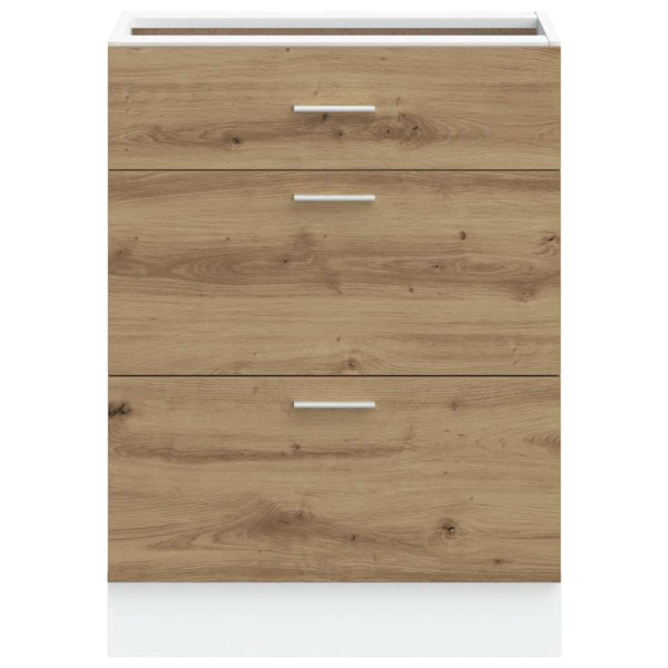 Mueble bajo de cocina “Lyon” roble artesanal M 4