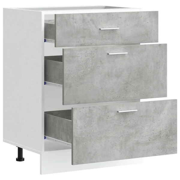 Armario bajo de cocina “Lyon” gris hormigón M 5