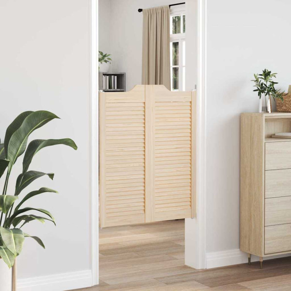 Portas de batente design de persiana 1-Par pinho maciço M 3