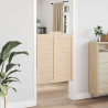 Puertas batientes diseño de lamas 1 par 100x80cm madera pino 3