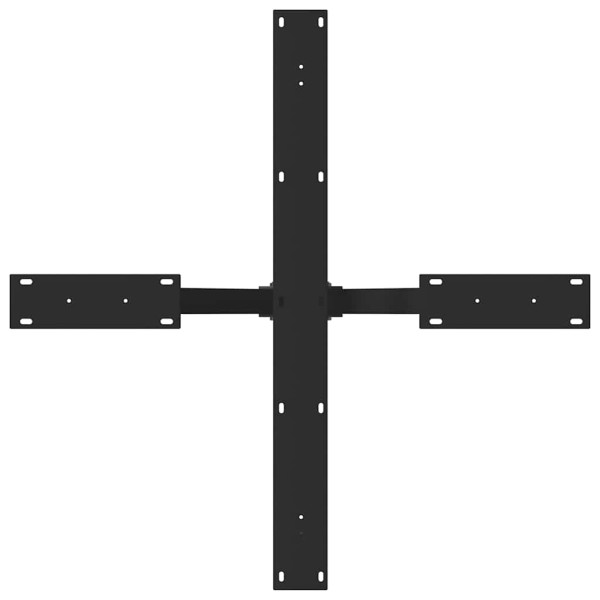 Pé de mesa de jantar em formato de aranha. preto. 85x85x(72-73) cm. aço M 5