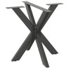 Pé de mesa de jantar em formato de aranha. antracite. 85x85x(72-73) cm. aço 1