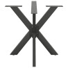 Pé de mesa de jantar em formato de aranha. antracite. 85x85x(72-73) cm. aço 3