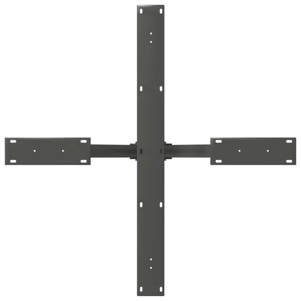 Pata de mesa de comedor forma araña antracita 85x85x(72-73) cm acero M 5