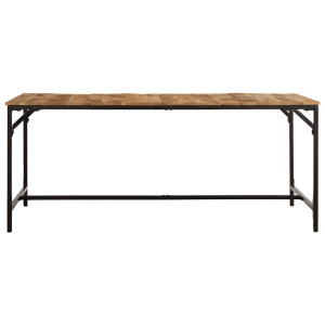Mesa de jantar 180x90x75 cm madeira de mangueira maciça H