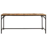 Mesa de comedor madera maciza de mango rugosa 180x90x75 cm 2