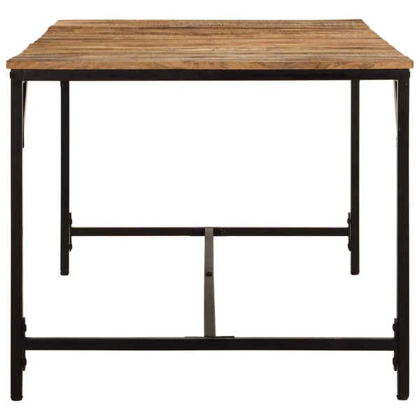 Mesa de comedor madera maciza de mango rugosa 180x90x75 cm M 3