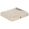 Tapas piramidales postes valla 6 uds acero inoxidable 101x101mm 3