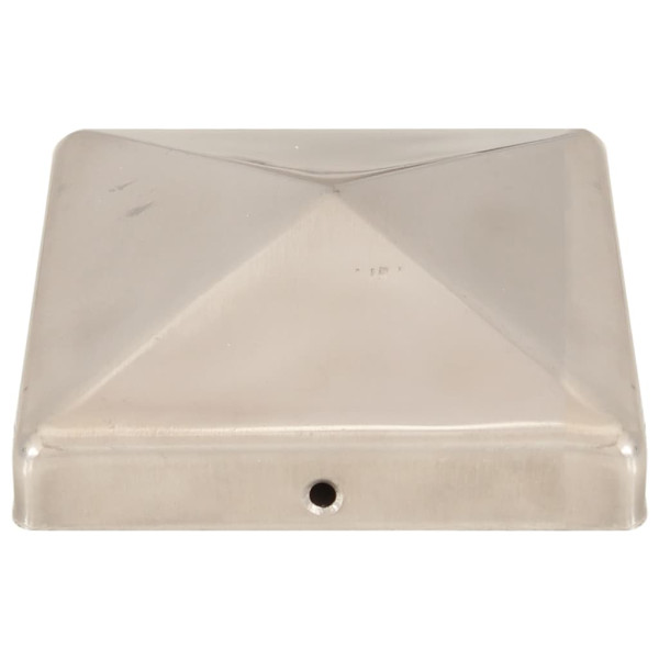 Tampas piramidais postes vedação 6pcs aço inoxidável 101x101mm M 4