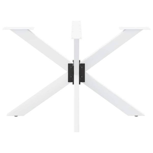 Pé de mesa de jantar em formato de aranha. branco. 120x68x(72-73) cm. aço M 3