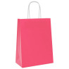 Bolsas de papel con asas 50 uds rosa 21x11x28 cm 3