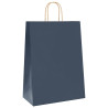 Bolsas de papel con asas 250 uds azul 32x17x44 cm 4
