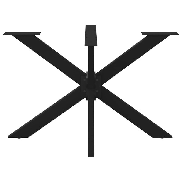 Pata de mesa de comedor forma de araña negra 120x68x(72-73) cm acero M 3