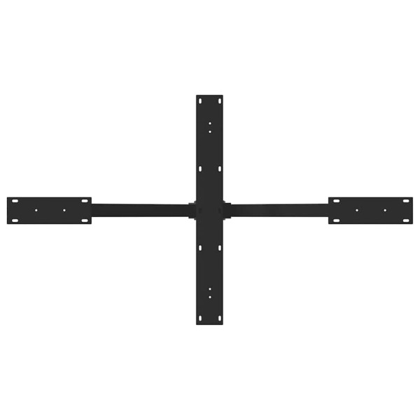 Pé de mesa de jantar em formato de aranha. preto. 120x68x(72-73) cm. aço M 5