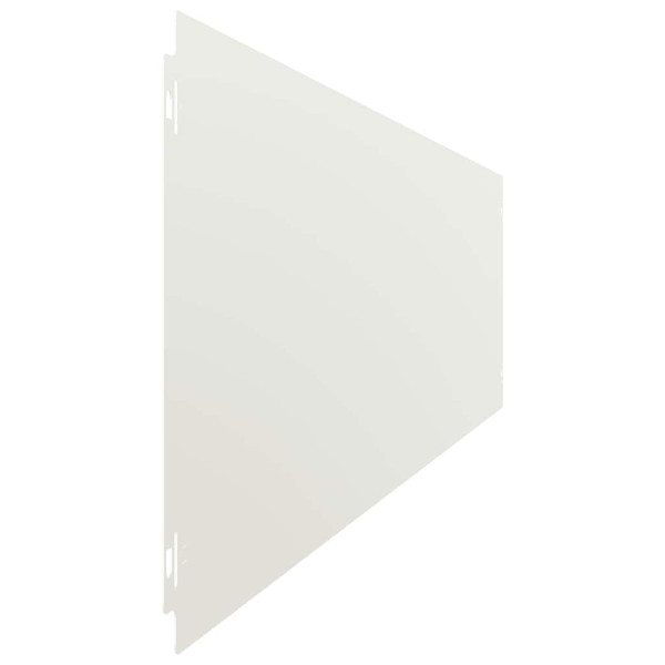 Orlas de relva 10 pcs branco 20x103 cm aço laminado a frio M 5