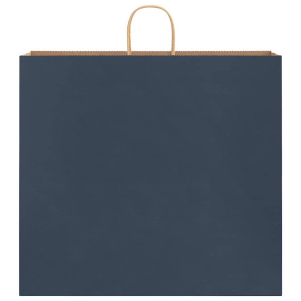 Bolsas de papel con asas 250 uds azul 54x15x49 cm M 5