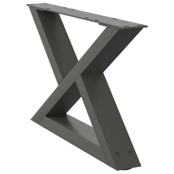 Pés para mesa de centro 2 peças antracite 60x(30-31.3) cm aço M 4