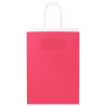 Sacos de papel 250 unid com alças rosa 15x8x21 cm 5