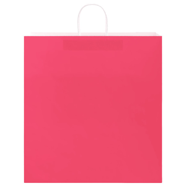 Bolsas de papel con asas 250 uds rosa 45x17x48 cm M 5